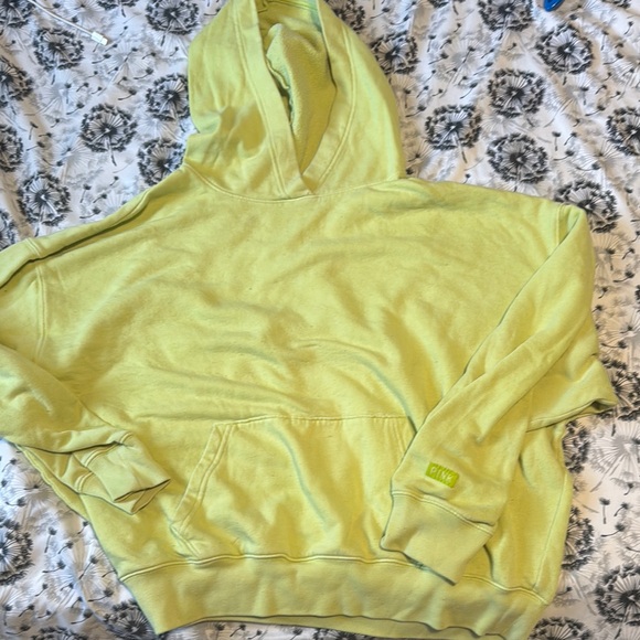 VS PINK || Lime Green Oversized Hoodie (S) - Picture 1 of 7
